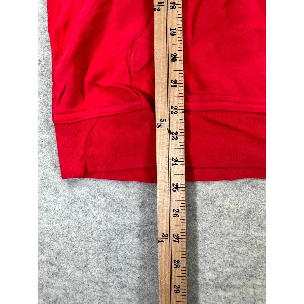 Gap Hoodie Boys 2XL Red Cotton Fleece Lined Logo Graphic Kangaroo Pocket Winter